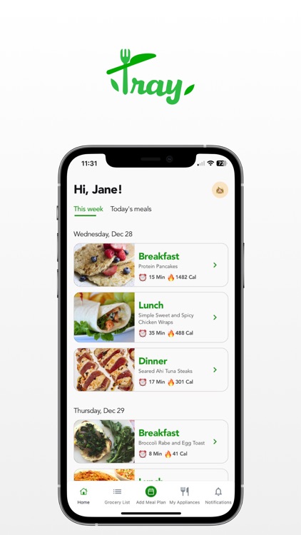 Tray: Meal Plans & Recipes screenshot-3