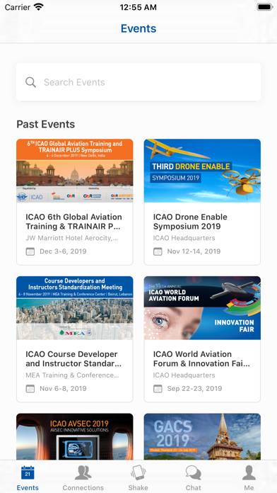 Events @ ICAO screenshot 2