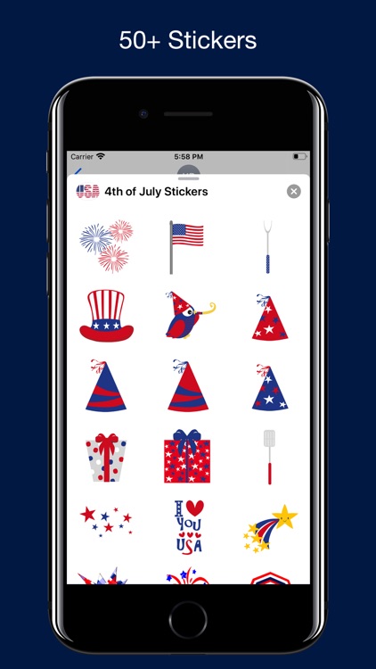 4th of July Stickers.