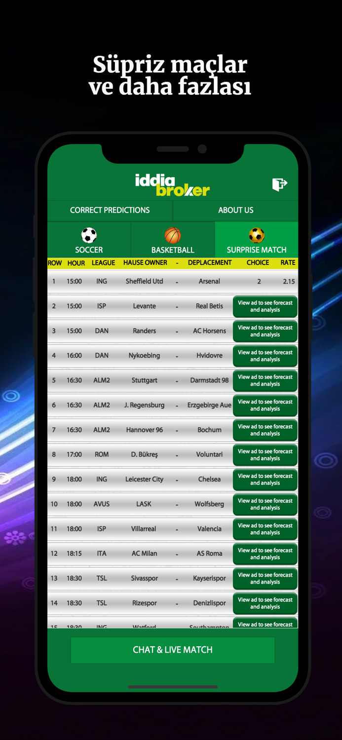 iddia Broker - Maç Analizi
