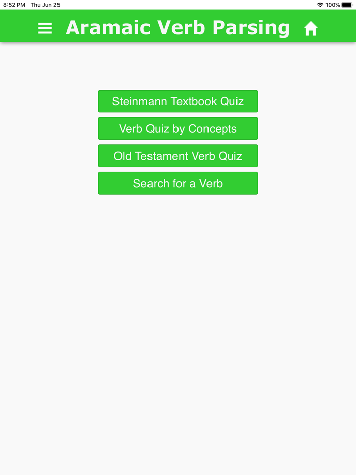 Aramaic Verb Parsing