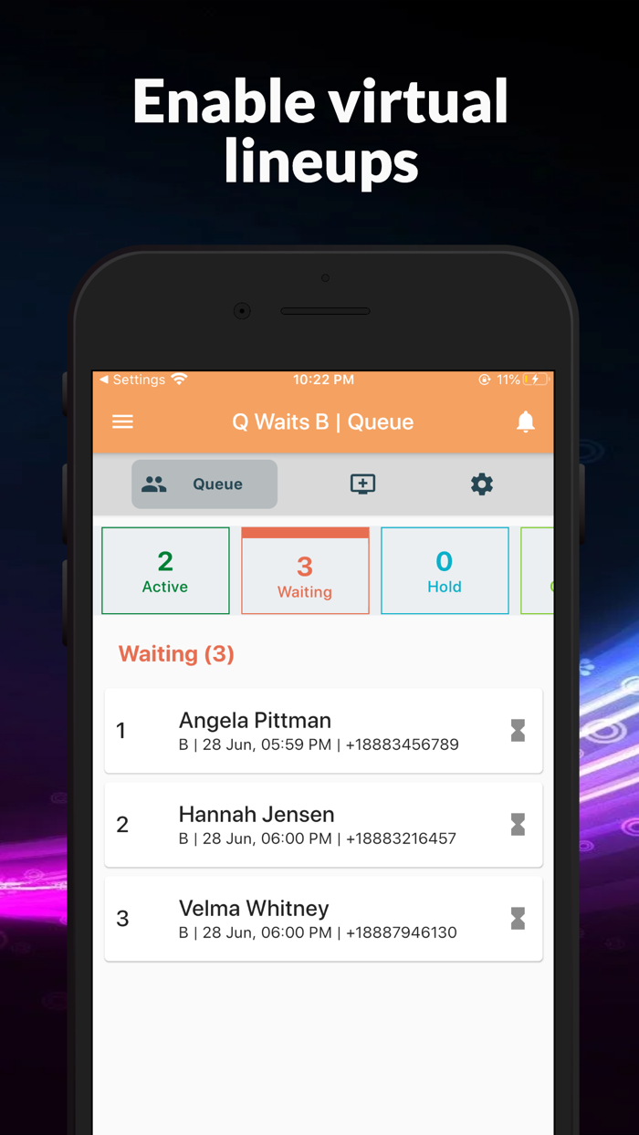 Q Waits B virtual queue mgmt