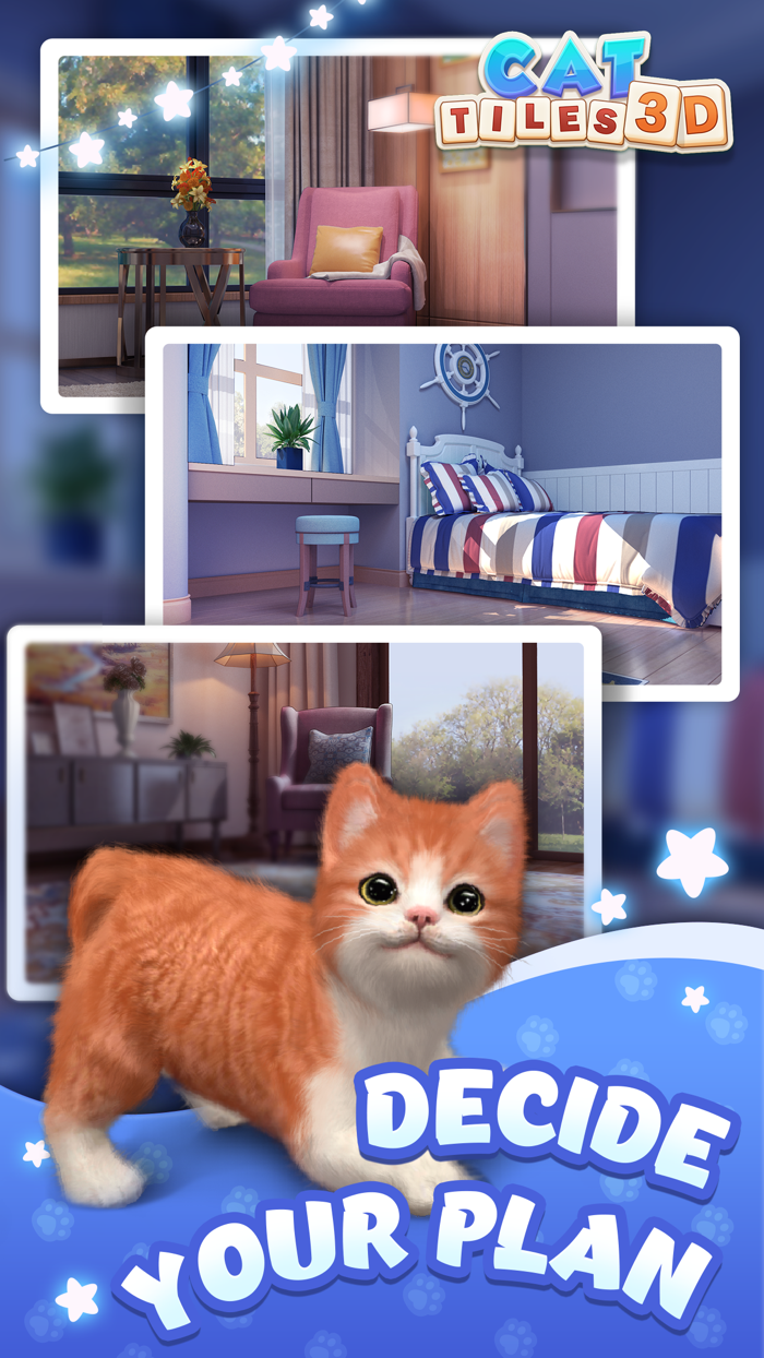 Triple Match - Cat Tiles 3D