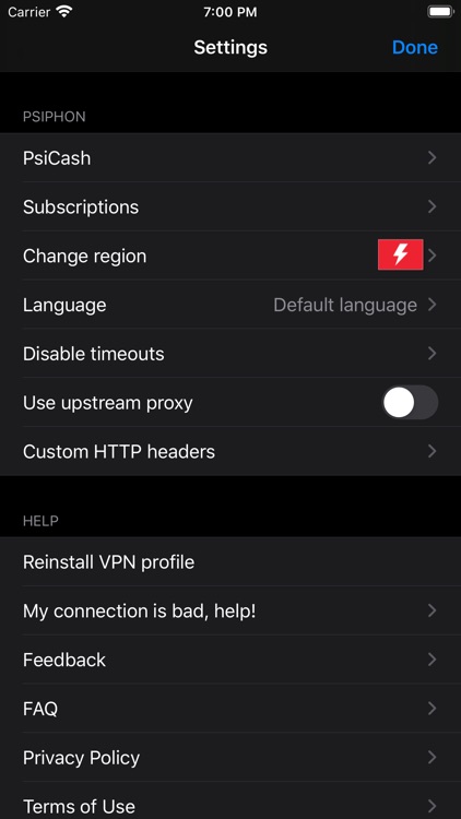 Psiphon screenshot-3
