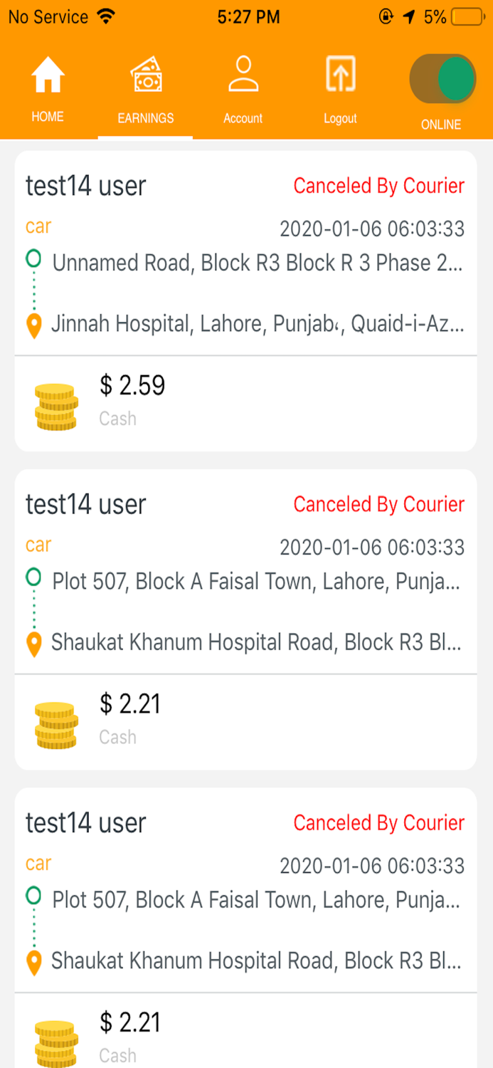 Errand App for Drivers Only