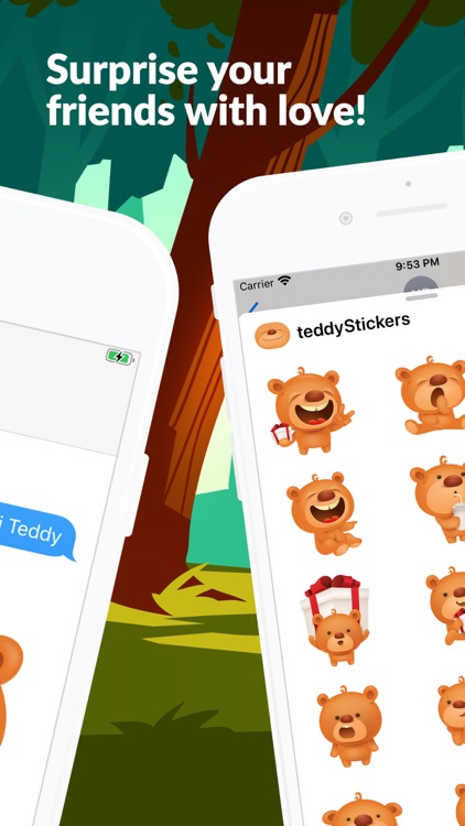 Teddy Bear 3D Stickers App