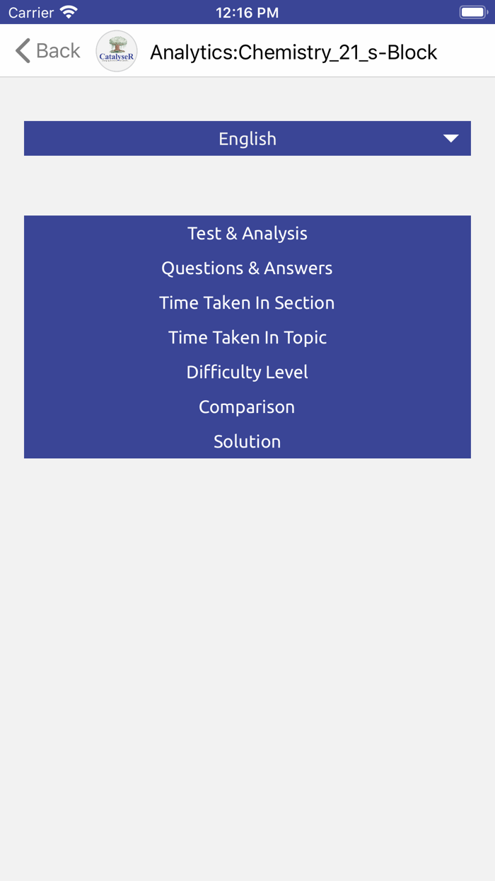AnalyseR-CatalyseR Online Test