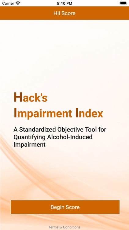 Hack's Impairment Index