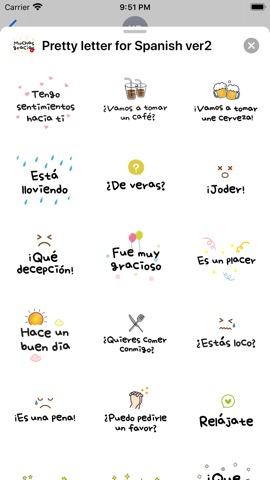 Pretty letter for Spanish Bundleのおすすめ画像6