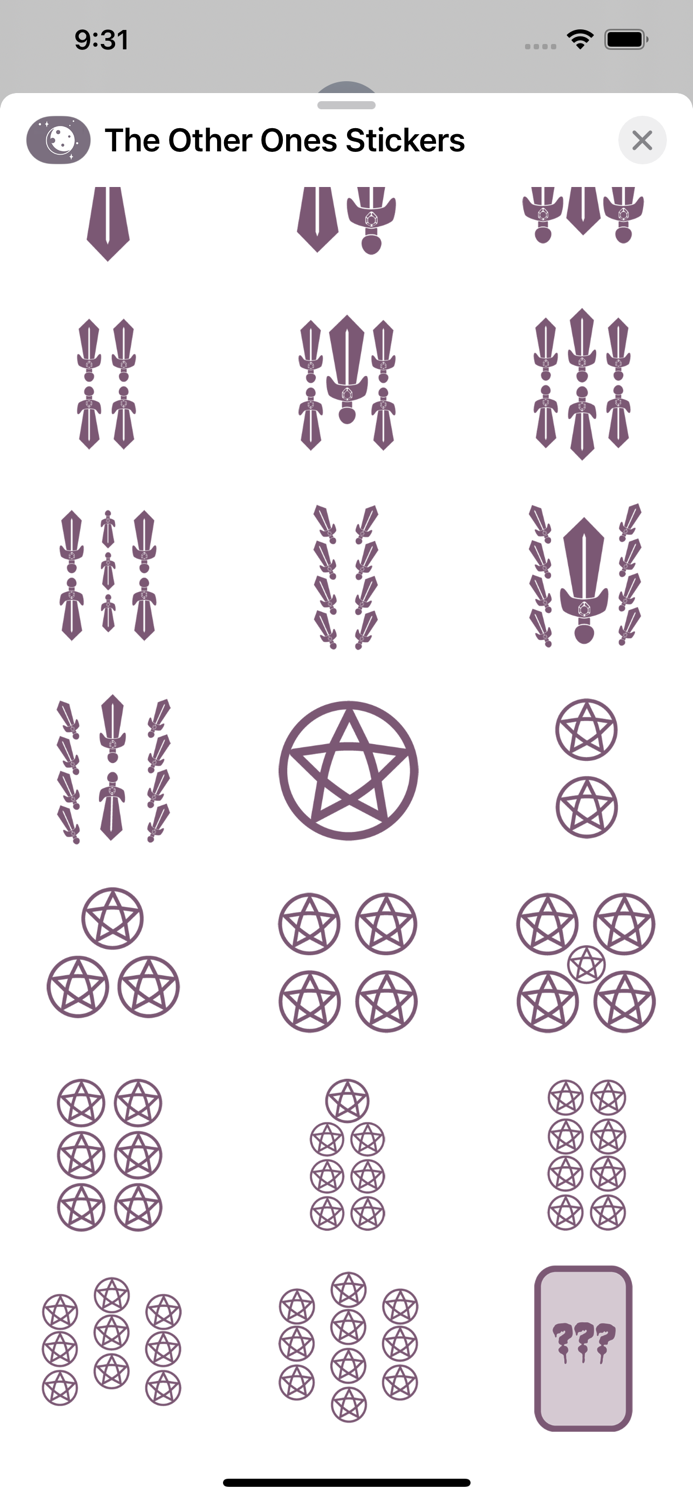 The Other Ones Tarot Stickers