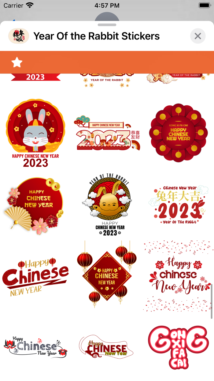 Year Of the Rabbit Stickers