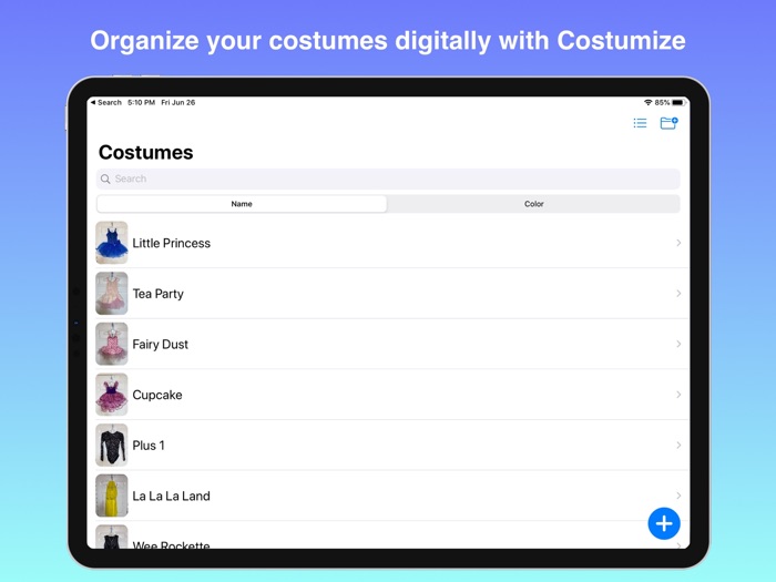 Costumize - Digital Inventory