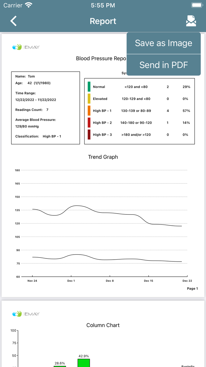 EMAY Blood Pressure Monitor