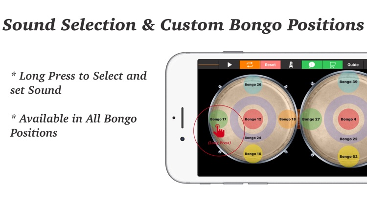 Bongos + - Drum Percussion Pad