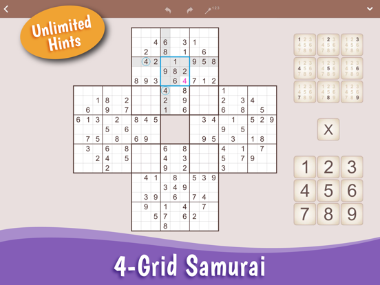 MultiSudoku: Samurai Puzzles screenshot 2