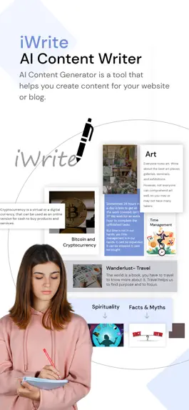 Game screenshot iWrite : AI Content Writer mod apk