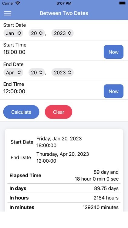 Time Duration/Add Calculator