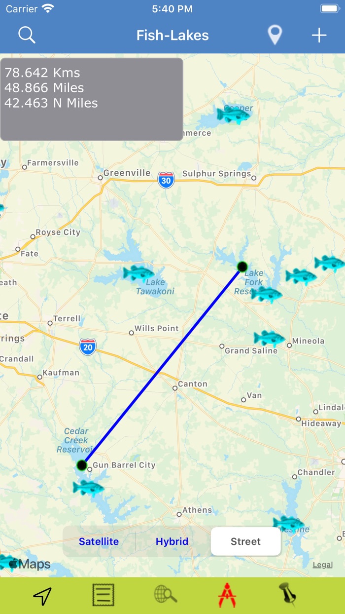 Texas-LA-AR Lakes  Fishes