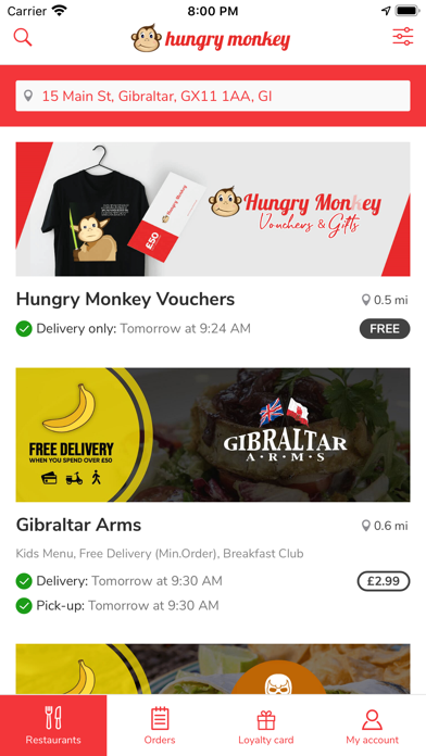 How to cancel & delete Hungry Monkey Gibraltar from iphone & ipad 1