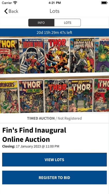 Fins auctions