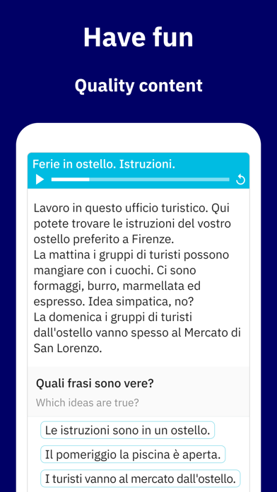 Wlingua - Learn Italian screenshot 2