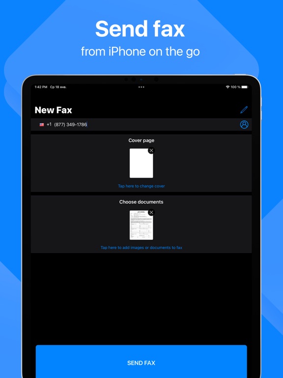 Fax for iPhone - Send Faxing screenshot 2