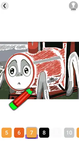 Game screenshot Choo-Cho Train Coloring Book apk