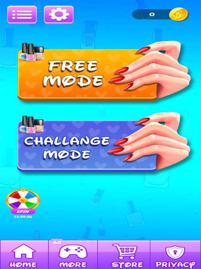 Acrylic Nails Game Nail Salon