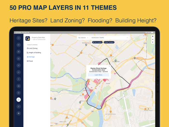 Property Data Map - Sydney NSW