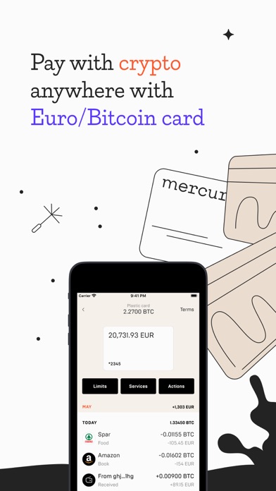 Mercuryo Bitcoin Cryptowallet screenshot 2