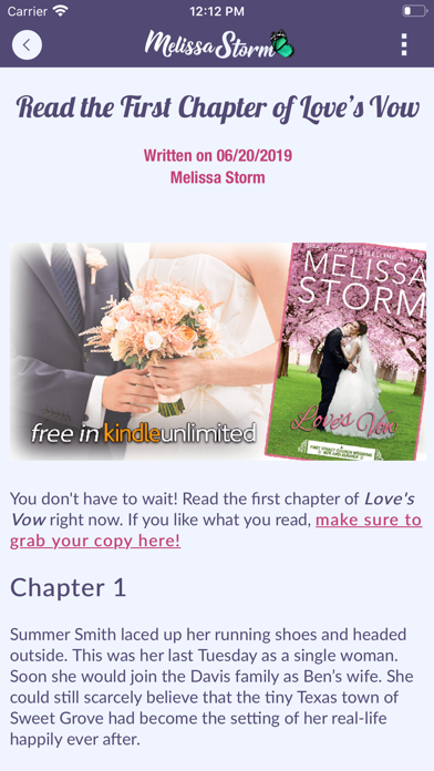 Melissa Storm's Book App screenshot 3