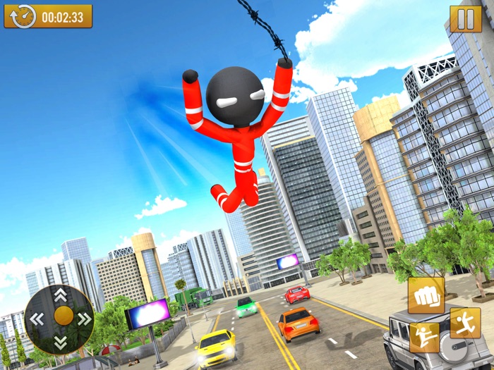 蜘蛛繩火柴人英雄3D