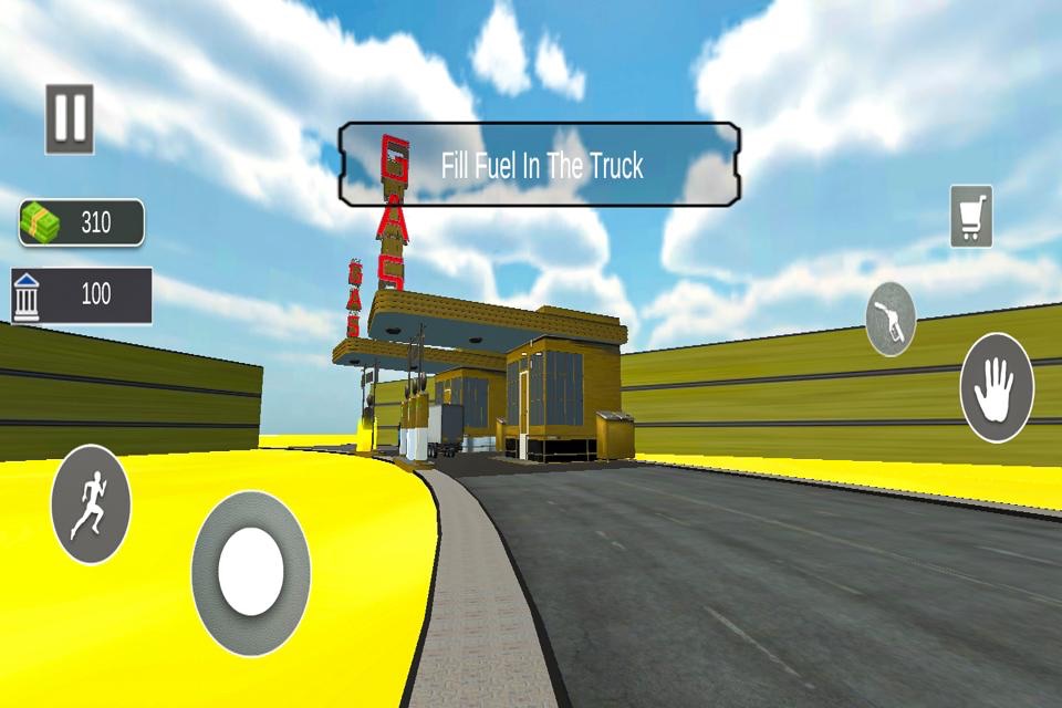 Cargo Truck Gas Station Games screenshot 4