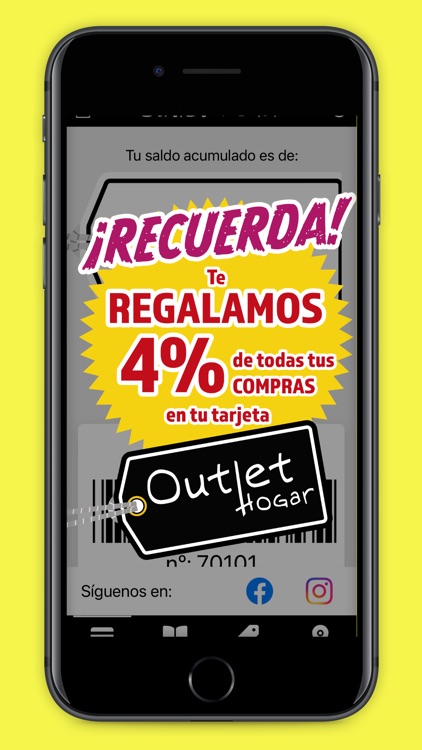 Outlet Hogar - Tarjeta cliente