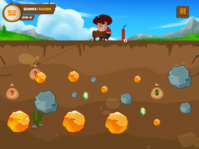 黄金矿工 - 挖金子游戏
