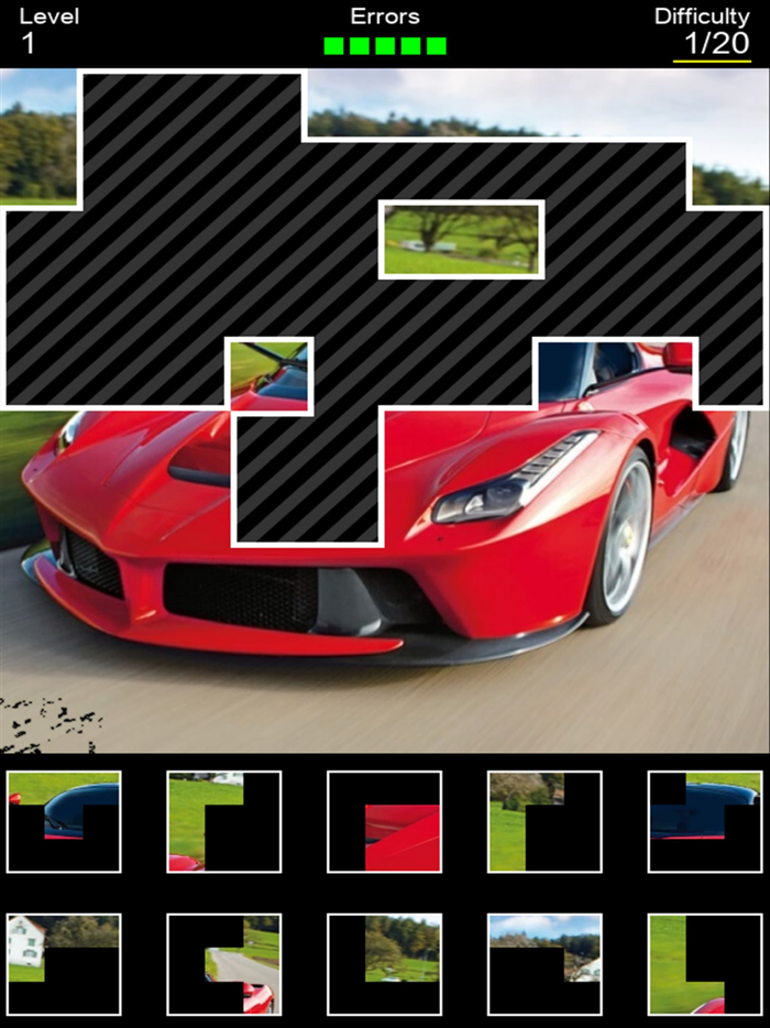 Cars 5  Sports Car Puzzle