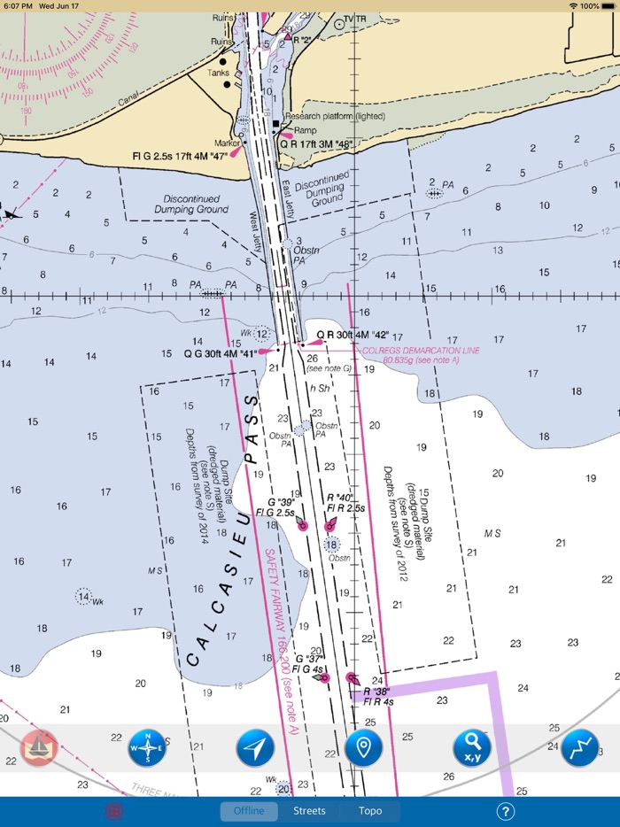 Louisiana - Marine Charts boat