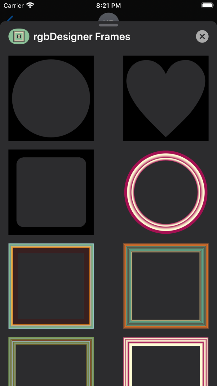 rgbDesigner Frames