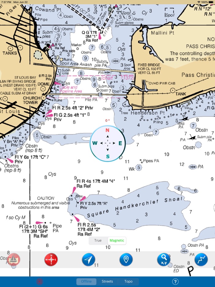 Mississippi-Alabama Marine Map