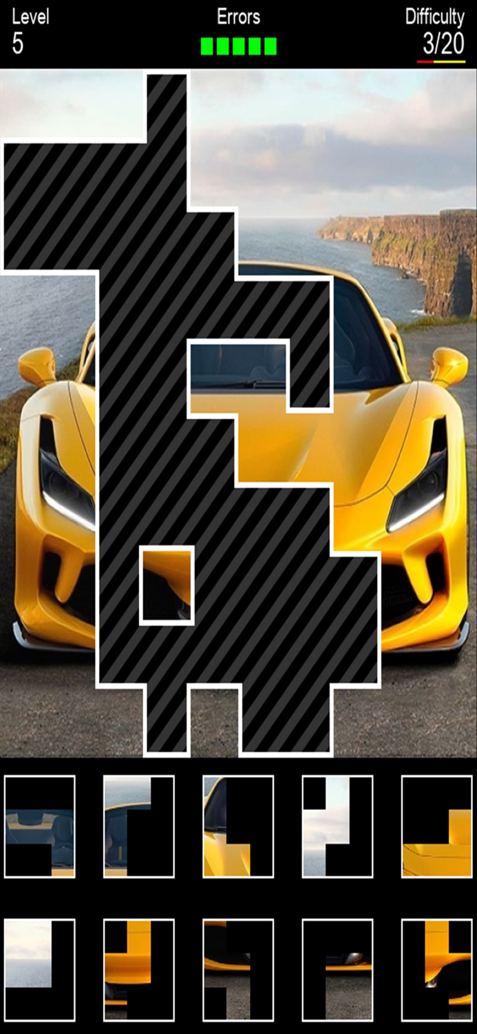 Cars 5  Sports Car Puzzle