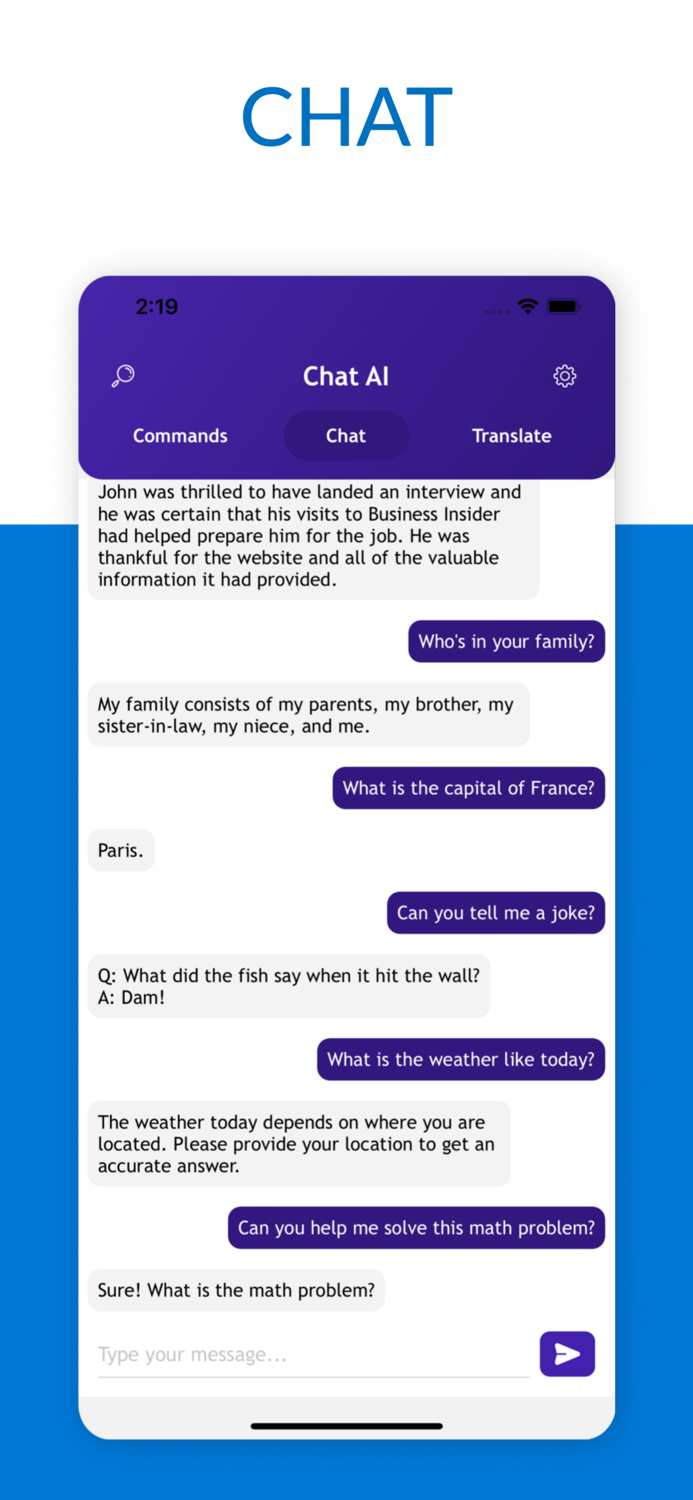 AI Chat - ChatGPT for OpenAI