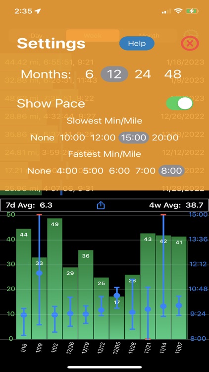 RunChart Workout Tracker