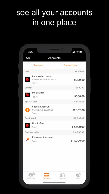 Speckle Finance Tracker