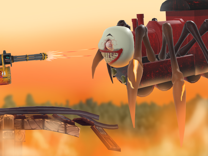 Spider Train Survival Shoot