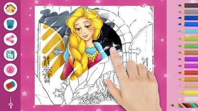 How to cancel & delete Princess Rapunzel - Magic Kids Coloring Pages Game from iphone & ipad 3