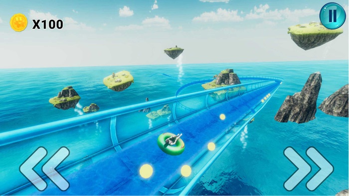 水上滑梯 上坡 赶 3D 亲