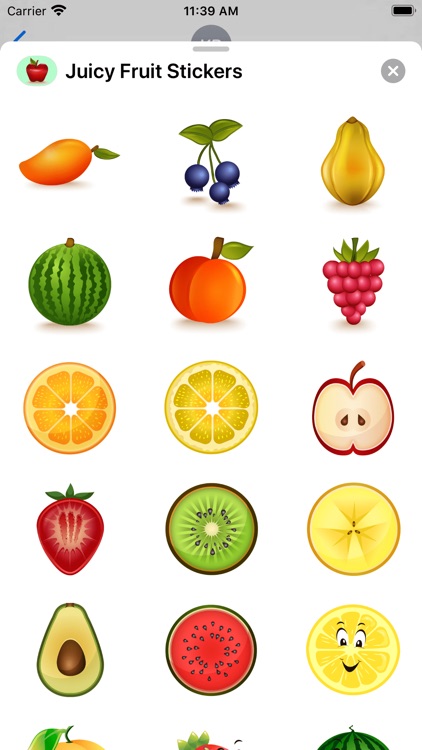 Juicy Fruit Stickers