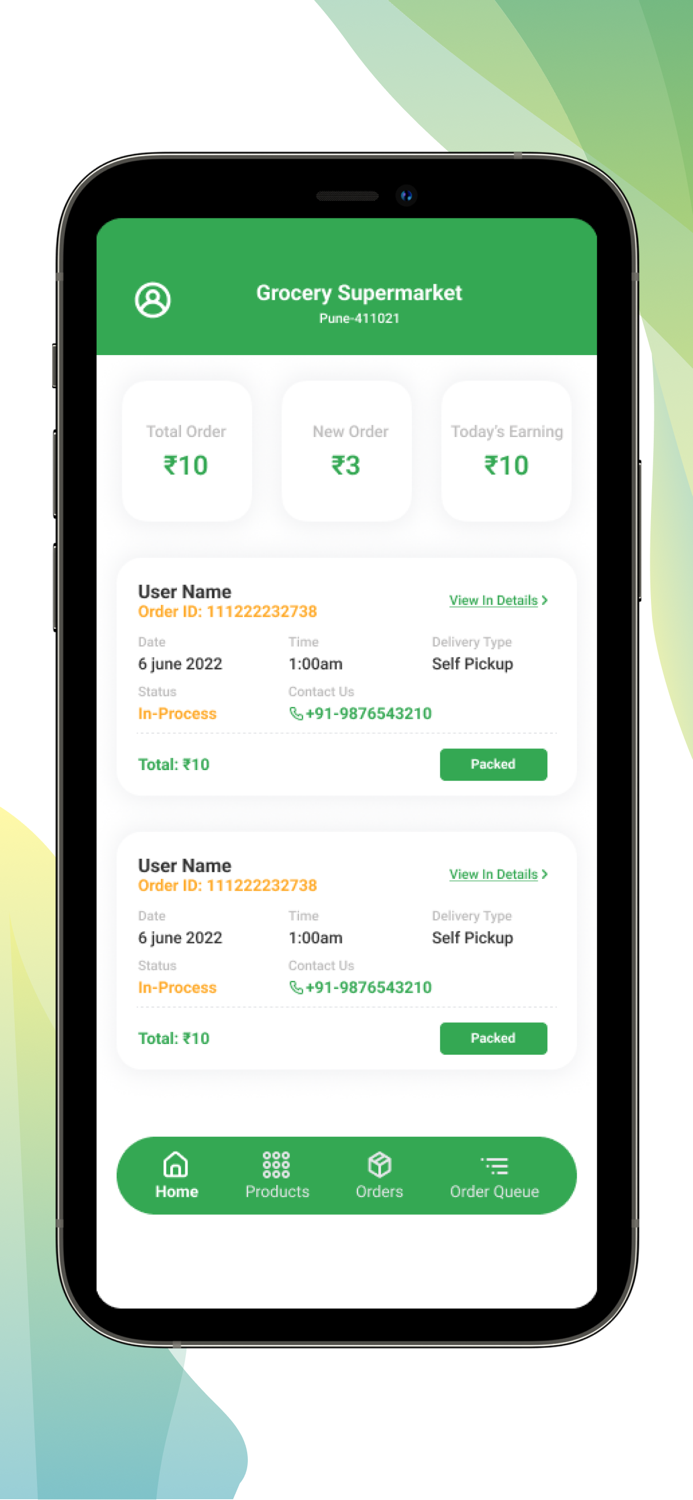 Liefershop Unternehmer