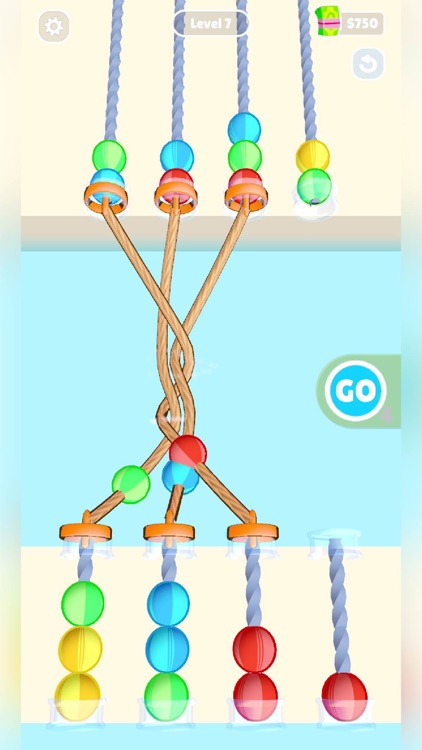 Balls and Ropes Sorting Puzzle screenshot-0