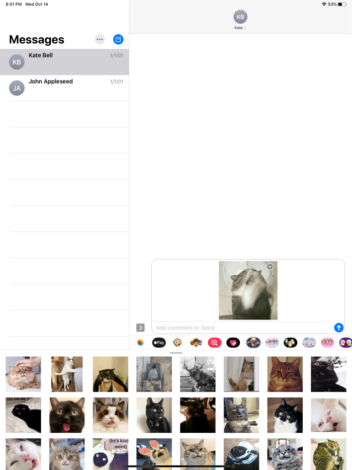 Broken cats stickers